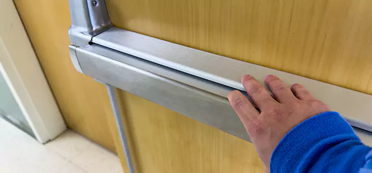 Installing a Push Bar on a Door Boston
